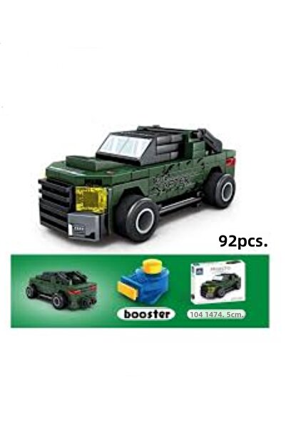 BAMTEBİ Project D Ford Pickup Truck Toy Car with Launcher 92 Piece Toy Racing...