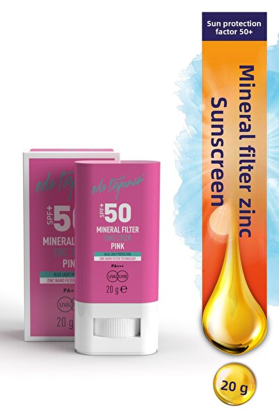 Eda Taşpınar عامل حماية من الشمس SPF 50+ مع فلتر معدني وردي - EGY0031