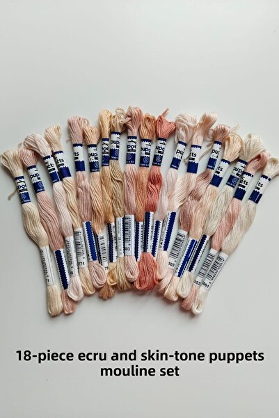 Puppets Muline 100% Cotton Cross Stitch Tapestry Embroidery Thread Kits