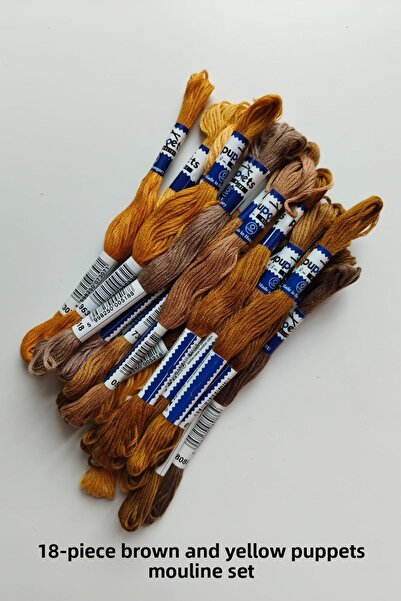 Puppets Muline 100% Cotton Cross Stitch Tapestry Embroidery Thread Kits