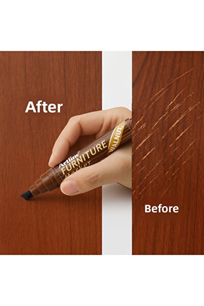 Badem10 Walnut Color Scratch Remover Crack Filler Furniture Touch up Pen Wood Table Parquet Cabinet Pen