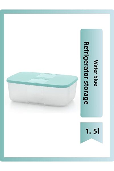 Tupperware تخزين الثلاجة 1.5 لتر أزرق مائي