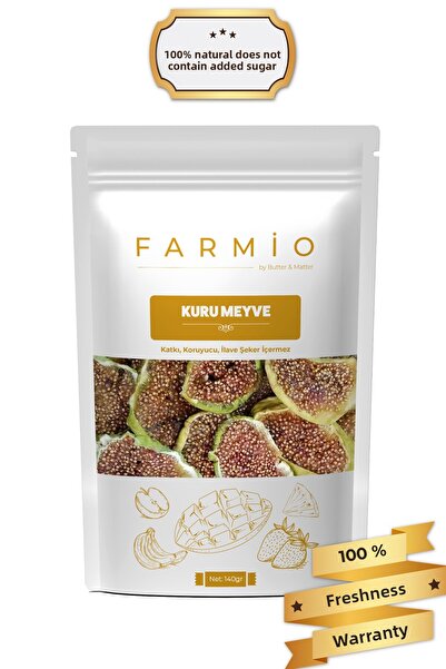 FARMİO Sugar-Free Dried Figs – 140Gr – Natural and Without Additives
