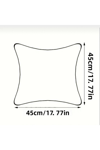 DECORA CASA HOME COLLECTİON Velvet Patterned Throw Pillow Cover 45X45 cm – Modern Decorative Pillowcase