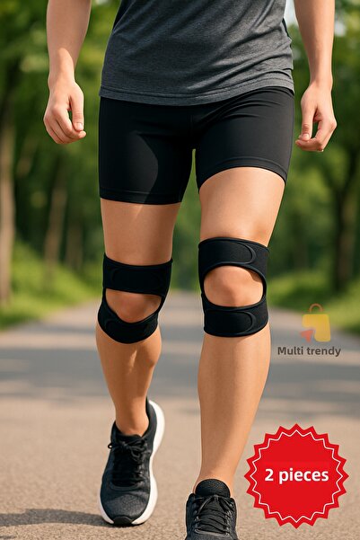 MultiTrendy 2 قطعة من دعامة الركبة الطبية المدعومة بالترقوة لعلاج آلام الرباط...