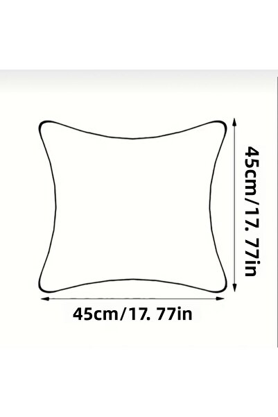 DECORA CASA HOME COLLECTİON Velvet Patterned Throw Pillow Cover 45X45 cm – Modern Decorative Pillowcase