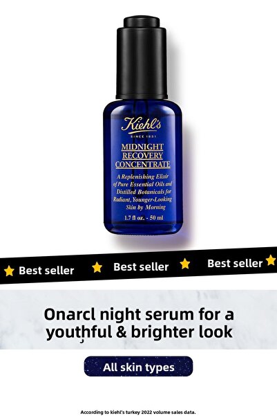 Kiehl's سيروم ليلي لإصلاح البشرة وإضفاء مظهر مشرق 50 مل...استعادة البشرة في م...