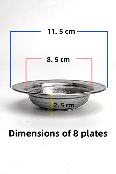 Binbir Trend Chrome Steel 42 cm Breakfast Serving Set – 10 Pieces