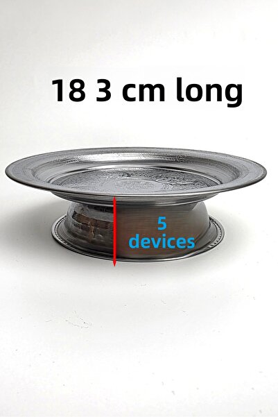 Binbir Trend Chrome Steel 42 cm Breakfast Serving Set – 10 Pieces