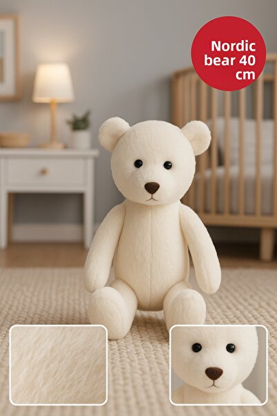 TOYFEST Nordic Bear 40 cm Ecru – Soft Plush Toy | Cuddly Gift Baby & Kids Plush Teddy Bear