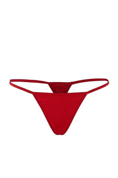 Trendyol Collection Red Tulle Plain Cupless Underwear Set Thmaw26Cc00032