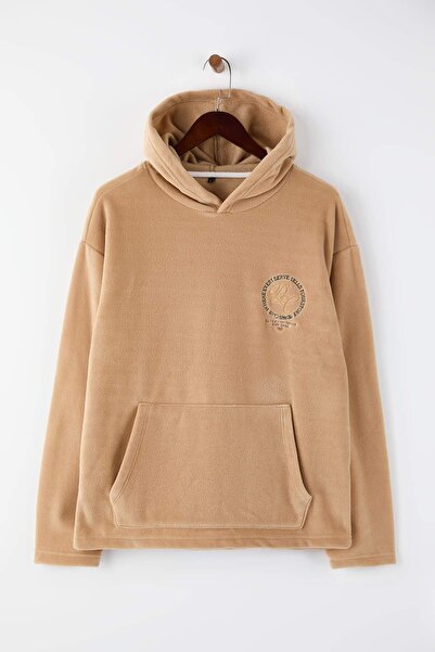 Trendyol Collection Μπεζ oversized Φούτερ TMNAW26SW00029