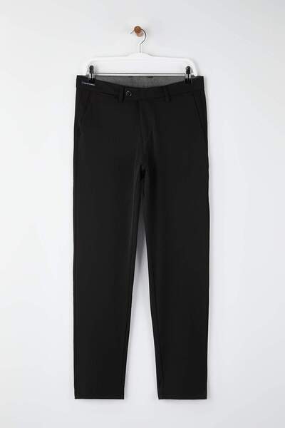 Trendyol Collection Μαύρο ανδρικό υφαντό παντελόνι TMNAW26PL00030