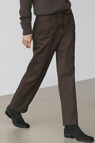 Massimo Dutti Straight fit pamuklu pantolon