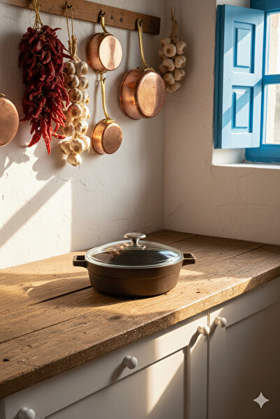 Masterchef Master Chef Die-Cast 7-Piece Striped Cookware Set