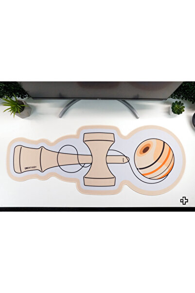 QwertyKey Deskmat Mousepad Kendama 4mm sewn edges
