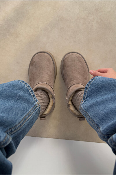 Mupa Shoes Μίνι Γούνινο Εσωτερικό Χοντρό Σόλα MINK