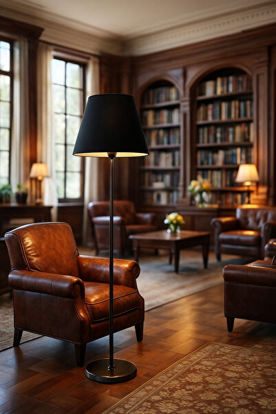 Lampada Rita Black Metal Lambader - Siyah