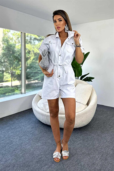 Lady Pixie Τζιν σορτς με δέσιμο στη μέση