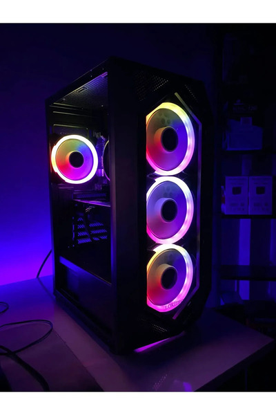 RYZEN Atlas / Gaming Pc Oyuncu Bilgisayarı Masaüstü Kasa 5 5500 Rx580 8gb Hazır Sistem