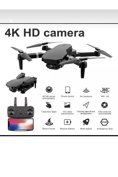 Genel Markalar DRONE KAMERALI DRONE APP KONTROL WİFİ Lİ KATLANABİLİR QUATCOPTER(TEK BATARYA)