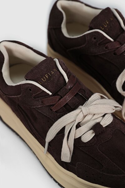 Lufian 122230039 Kay Δερμάτινα Unisex Παπούτσια Sneaker ΚΑΦΕ