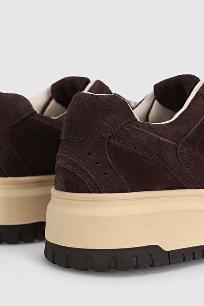 Lufian 122230039 Kay Δερμάτινα Unisex Παπούτσια Sneaker ΚΑΦΕ