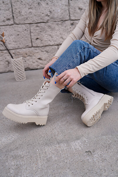 Saks Gardrop μπλε κοβαλτίου Μπότες με χοντρή σόλα με φερμουάρ στο πλάι Αδιάβροχες μπότες & μποτάκια με κορδόνια