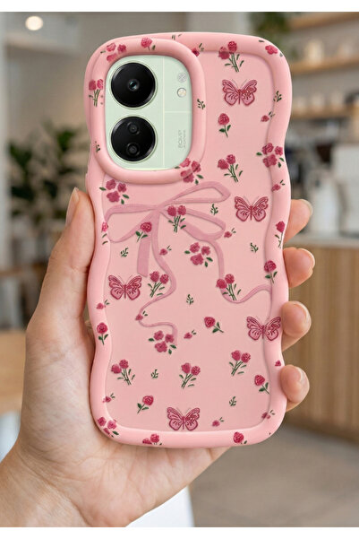 Rivor غطاء متوافق مع هاتف شاومي ريدمي 13C وبوكو C65 مع شريط بارز للكاميرا وغط...