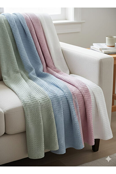 Alpateks Home Koltuk&Çekyat Örtüsü 180x240cm Petekli Waffle Pike Kumaş %100 P...