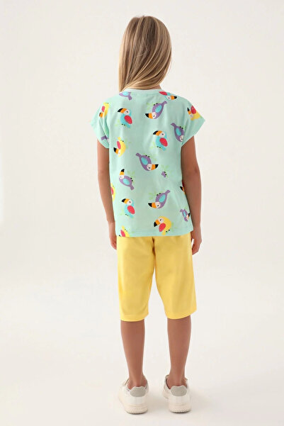 Rolypoly Girl's Green Capri Set