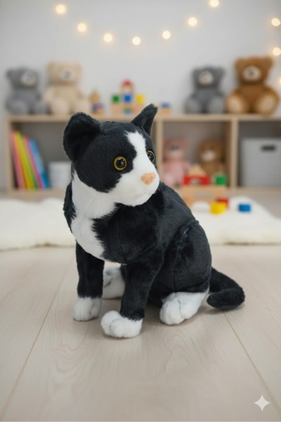 SCOWETTO Plush Tuxedo Cat 27 cm 62441