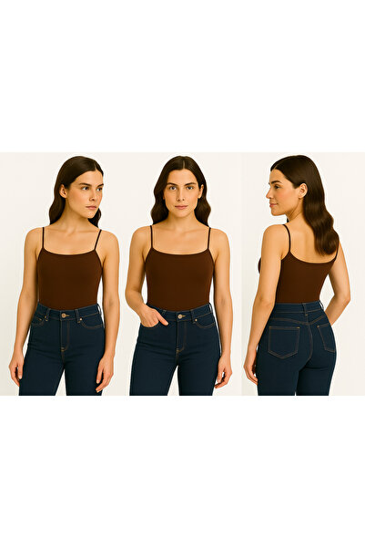 ingegno body din viscoza cu bretele din material subțire țesătură inelară body pentru femei