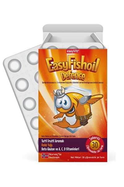 Easy Fishoil Defense Beta Glucan Fish Oil Chewable 30 Gel