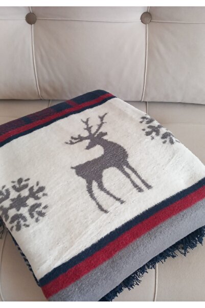 Romans Christmas Themed Cotton - Double-Sided - Single Blanket 150X200 cm - Model: Sorbier