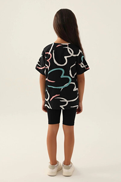 Rolypoly Σετ βερμούδα για κορίτσι Heart Black