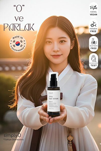 SimplyO Saç Bakım Ve Onarım Serumu, Shining Hair Serum, Argan Oil 80ml, Kore'...
