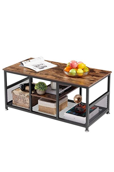 AGD Modern Design TV Stand, Media Entertainment Center with 3 Display and Storage Shelves for Living