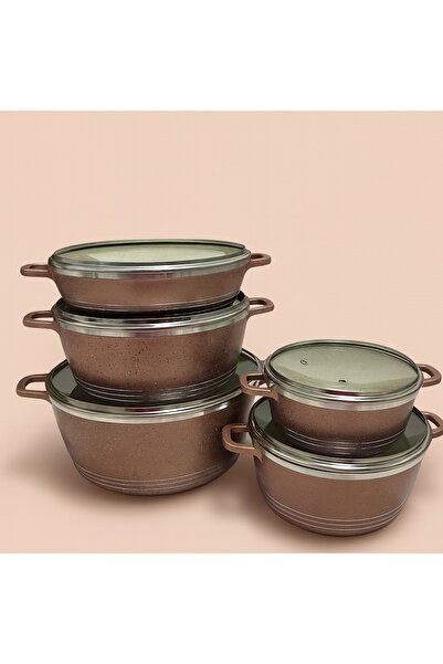 OEM HONHEY Square Casserole Pot Set with Lid – Modern and Eco-Friendly Design 10 Pieces