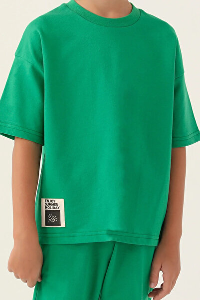 Rolypoly Boy's bermuda set - pine green