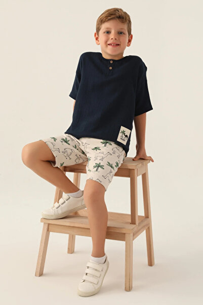Rolypoly BOY'S BERMUDA SUIT - NAVY BLUE