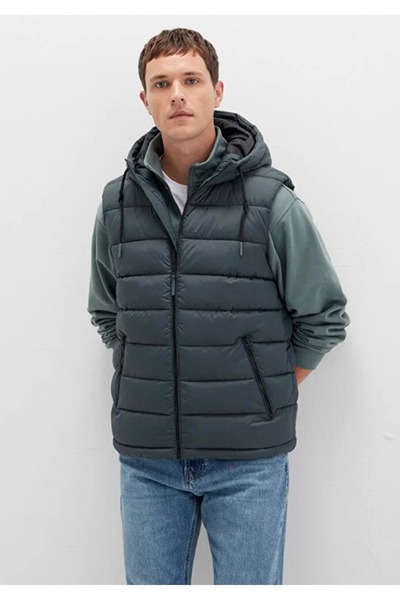 Mavi 0110604 Hooded Inflatable Men's Vest Green