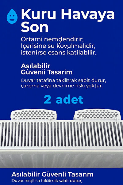 Genel Markalar 2 ADET - Petek Arkası Suluğu- Kalorifer Suluk Nemlendirici | Dökülme Karşıtı Güvenli Tasarım-2 Adet