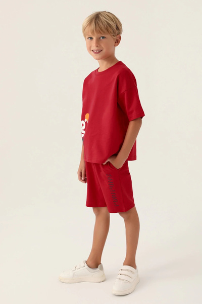 Rolypoly BOY BERMUDA SUIT - RED