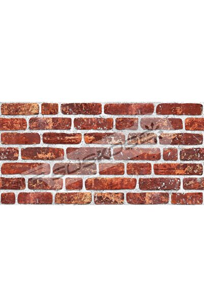 Süsköşe Kırmızı Eskitme Tuğla Renkli Duvar Paneli 2m2 (4 ADET)