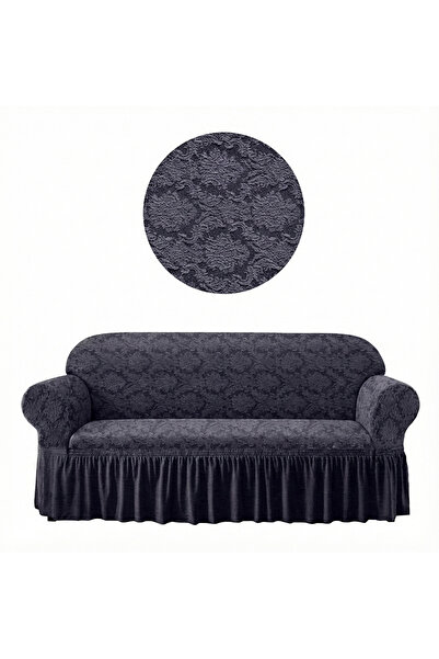 ELHAS غطاء أريكة جاكار لثلاثة أشخاص. نمط شال مرن وقابل للغسل، غطاء للأريكة وا...