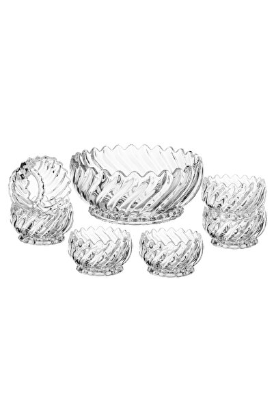 casa rosa 7-piece glass yogurt dessert serving set
