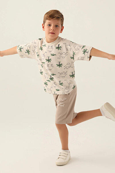 Rolypoly Boy's Bermuda Suit - Beige