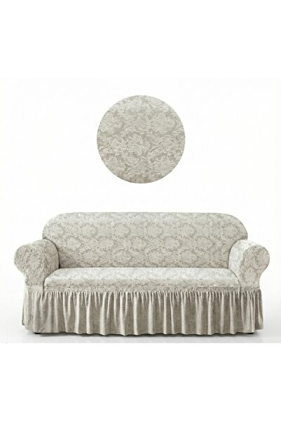 ELHAS غطاء أريكة جاكار لثلاثة أشخاص. نمط شال مرن وقابل للغسل، غطاء للأريكة وا...