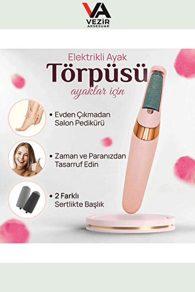 BUFFER®PX Profesyonel Elektrikli Pedikür Aleti | Nasır & Ölü Deri Temizleyici | Şarjlı, LED Işıklı TRY9904122